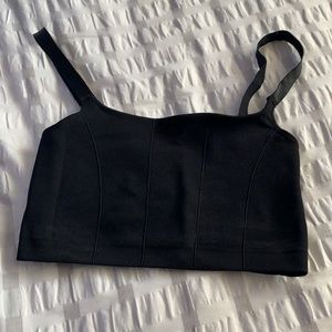 Black sports bra